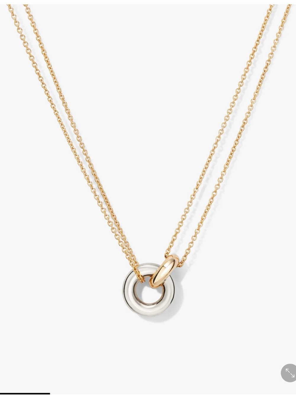 Mejuri Linked Two-Tone Necklace
